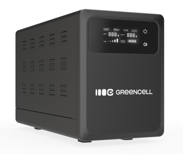 Green Cell AVR UPS 1500VA 1000W PowerCore 12 VDC z LCD - 1335380 - zdjęcie